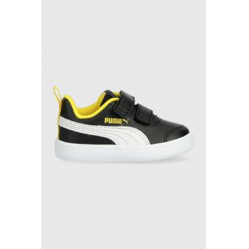 Puma sneakers pentru copii Courtflex v2 V Inf culoarea negru