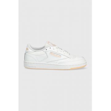Reebok Classic sneakers din piele CLUB C 85 culoarea alb, GZ9790 GZ9790-WH/WH/ORG