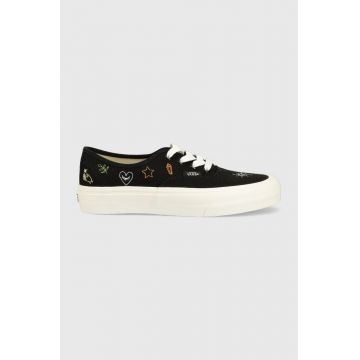 Vans teniși Authentic VR3 femei, culoarea negru, VN0005UDBM81 VN0005UDBM81-BLACK