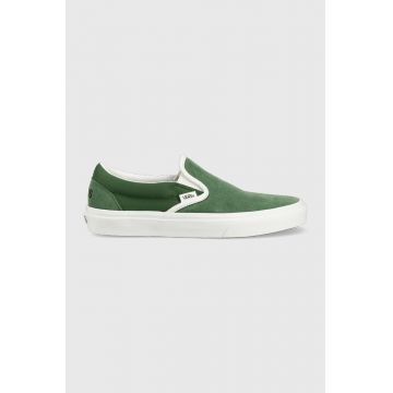 Vans tenisi Classic Slip-On culoarea verde, VN0A7Q5DY9H1
