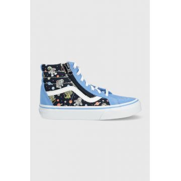Vans tenisi copii SK8 Hi Reissue Side Zip GLOW BLKBU