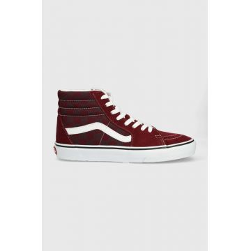 Vans tenisi SK8-Hi barbati, culoarea bordo, VN0005U94QU1