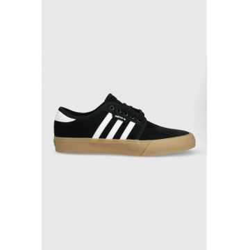 adidas Originals sneakers din piele intoarsă SEELEY culoarea negru