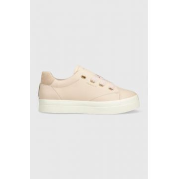 Gant sneakers din piele Avona culoarea roz, 26531917.G580