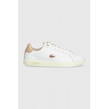 Lacoste sneakers din piele GRADUATE PRO culoarea alb, 44SFA0062
