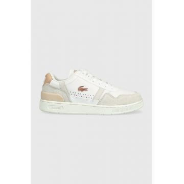 Lacoste sneakers din piele T-CLIP culoarea alb, 44SFA0063