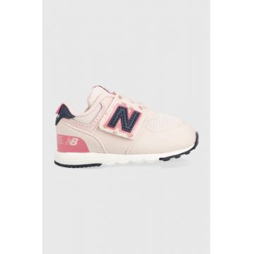 New Balance sneakers pentru copii NBNW574.G culoarea roz