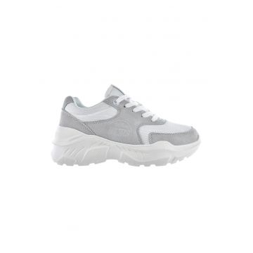 Pantofi sport cu insertii de piele intoarsa