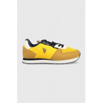 U.S. Polo Assn. sneakers pentru copii culoarea galben