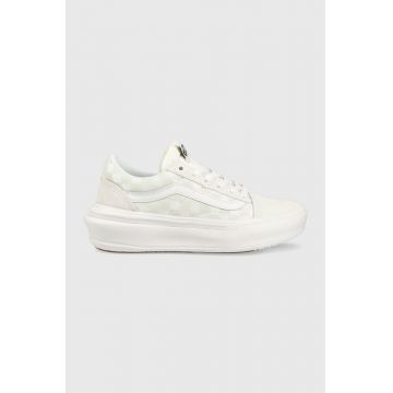 Vans sneakers Old Skool Overt CC culoarea alb