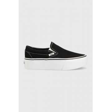 Vans teniși Classic femei, culoarea negru, VN0A7Q5RBMX1 VN0A7Q5RBMX1-BLKWH