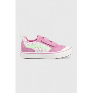 Vans tenisi copii UY ComfyCush New Skool V SUNN CYCLM culoarea violet