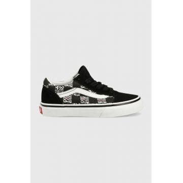 Vans tenisi copii UY Old Skool ZEBR BLACK culoarea negru