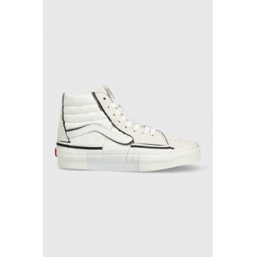 Vans teniși SK8-Hi Reconstruct culoarea alb VN0005UKQJM1-W/WHI