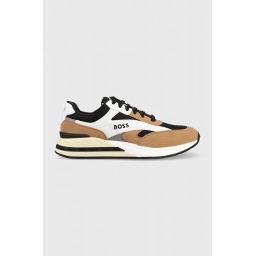 BOSS sneakers Kurt culoarea maro, 50493214