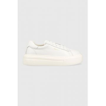 Gant sneakers din piele Alincy culoarea alb