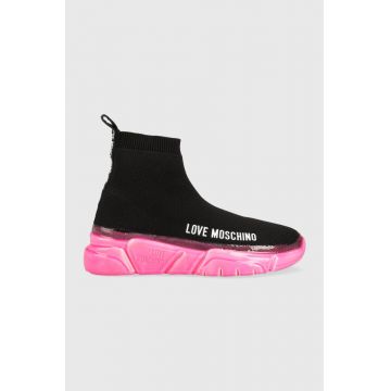Love Moschino sneakers Sneakerd Running 35 culoarea negru, JA15463G1G