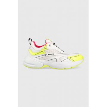 Love Moschino sneakers Sneakerd Sporty 50 culoarea alb, JA15025G1G