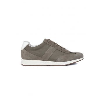 Pantofi sport cu detalii de piele intoarsa