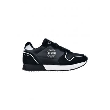 Pantofi sport cu garnituri de piele intoarsa