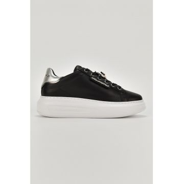 Pantofi sport de piele cu detaliu metalizat Kapri - Negru