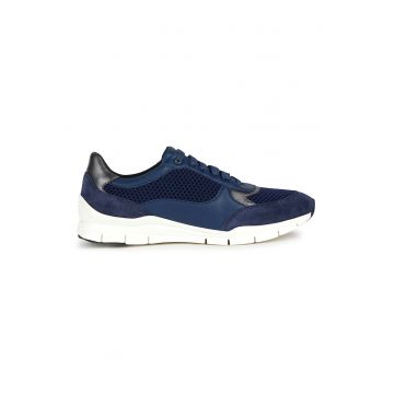 Pantofi sport de piele si piele intoarsa