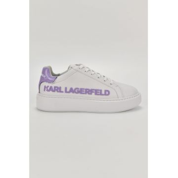 Pantofi sport flatform cu aplicatie logo supradimensionata