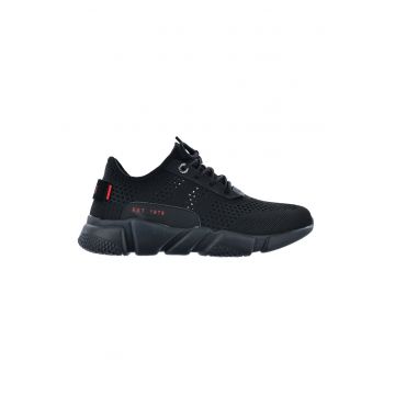Pantofi sport slip-on cu decupaje - Negru