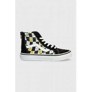 Vans tenisi copii UY SK8 Hi Zip MELT MDRED culoarea negru