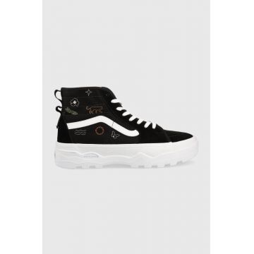 Vans tenisi Sentry SK8-Hi WC femei, culoarea negru, VN0A4BVWBM81