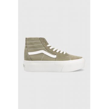 Vans tenisi SK8-Hi Tapered Stackform femei, culoarea verde, VN0A5JMKBLV1