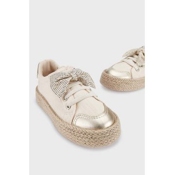 Mayoral sneakers pentru copii culoarea bej