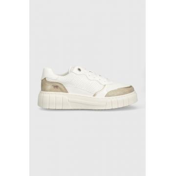 Mustang sneakers culoarea alb, 1446301