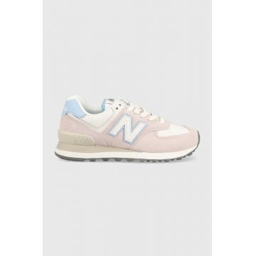 New Balance sneakers WL574QC culoarea roz