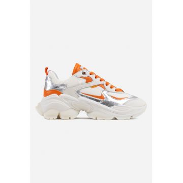 Pantofi sport cu aspect masiv si garnituri din piele si piele intoarsa Linny