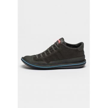 Pantofi sport din plasa cu garnituri din piele nabuc Beetle