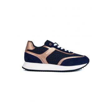 Pantofi sport low-cut cu garnituri de piele intoarsa Doralea