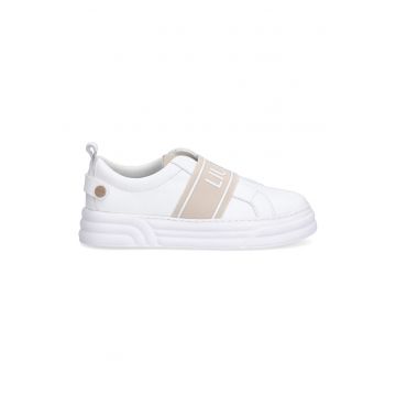 Pantofi sport slip-on de piele cu logo