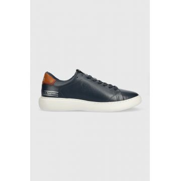 U.S. Polo Assn. sneakers din piele CRYME culoarea albastru marin