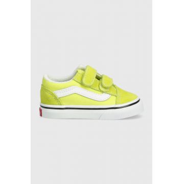 Vans tenisi copii TD Old Skool V CTHR MGRRS culoarea verde