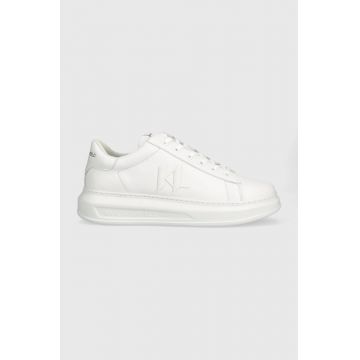 Karl Lagerfeld sneakers din piele KAPRI MENS culoarea alb, KL52515