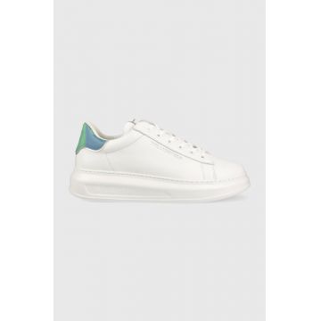 Karl Lagerfeld sneakers din piele KAPRI MENS NFT culoarea alb, KL52573