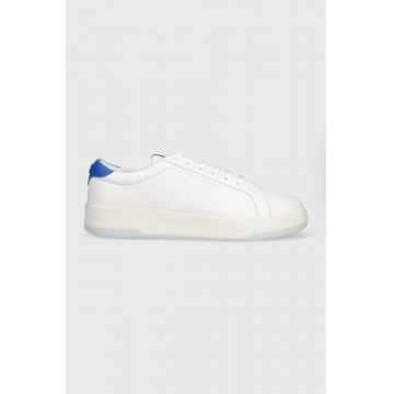 Karl Lagerfeld sneakers din piele KOURT III culoarea alb, KL51515