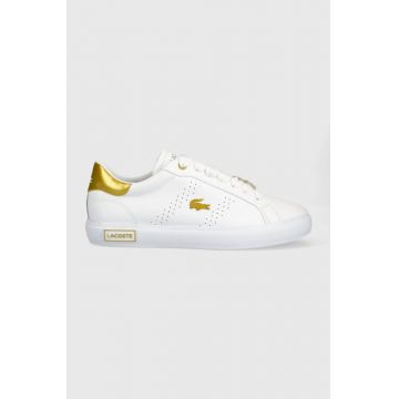 Lacoste sneakers din piele Powercourt 2.0 culoarea alb, 45SFA0034