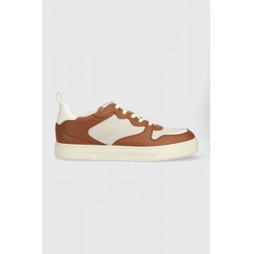 Michael Kors sneakers Baxter culoarea maro, 42S3BAFS1Y