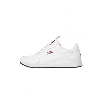 Pantofi sport de piele cu insertii de material sintetic