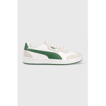 Puma sneakers din piele Court Guard Mix culoarea alb