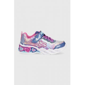 Skechers sneakers pentru copii culoarea albastru marin