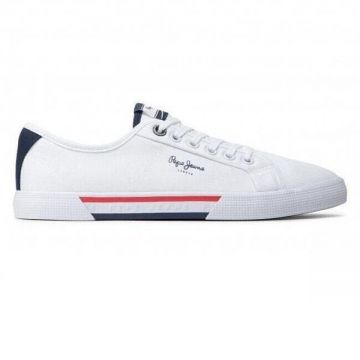 Tenisi barbati Pepe Jeans Brady Men Basic PMS30816-800, 40, Alb