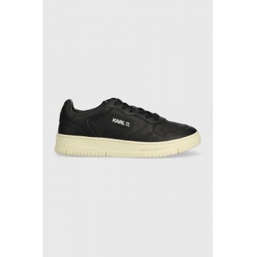 Karl Lagerfeld sneakers din piele KREW KL culoarea negru, KL53020